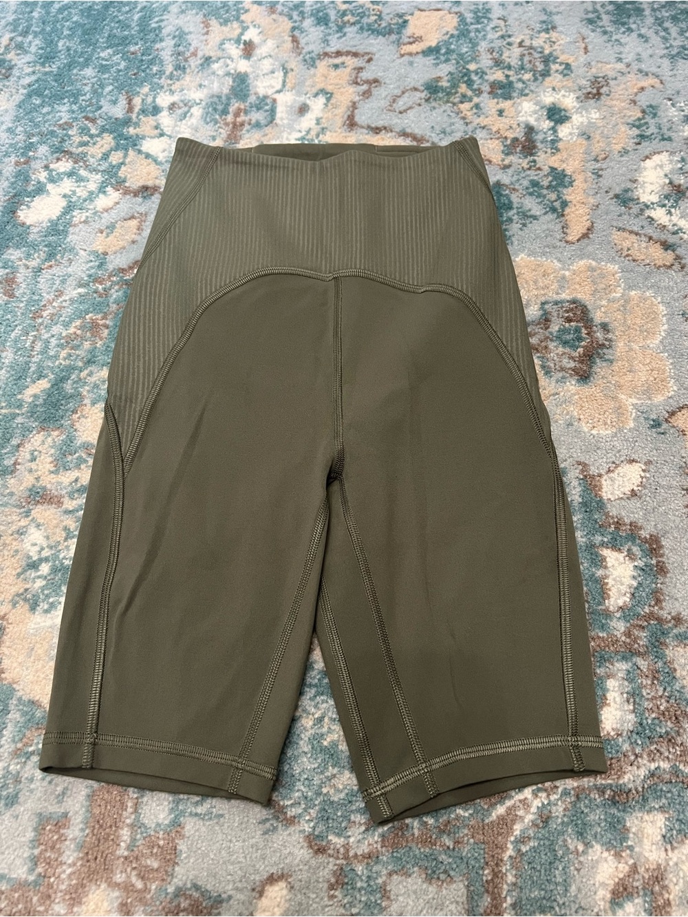 lululemon athletica Olive Green Bike Shorts